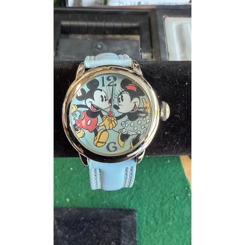 Disney Special Edition Mickey Minnie Mouse‎ Watch Blue Strap F80DF3112411